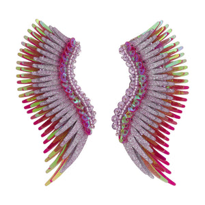 Midi Madeline Earrings Sparkly Magenta