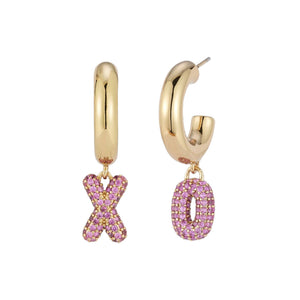 XO Huggie Hoop Earrings